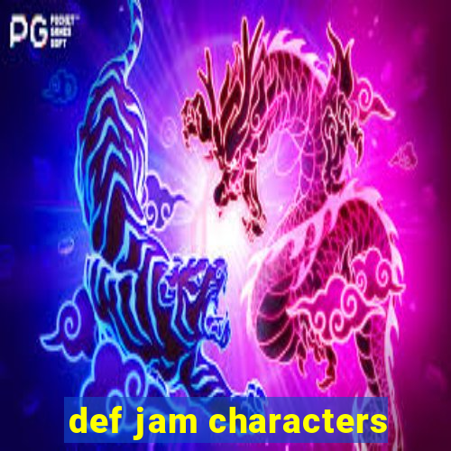 def jam characters